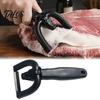 Kitchen Fat Trimming Cutter Handheld Meat Trimmer, Ergonomic Anti-slip Handle And U-Shaped Curved Professional Beef Mutton Slicer Blade Cutter, Manual