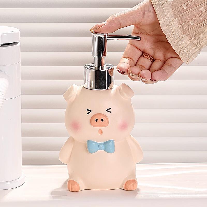 Ceramic Pig Lotion Dispenser Pair