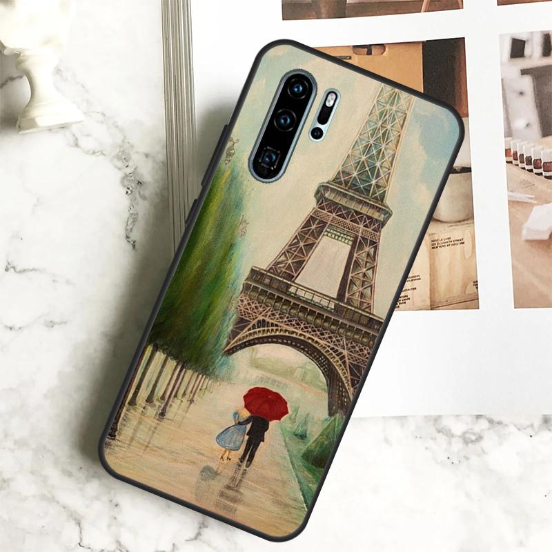 Paris Eiffel Tower Case For Huawei Nova 9 10 SE 3i 7i 11i 5T Y60 Y61 Y70 Y90 Y91 P20 P40 P30 Lite 11 Pro Cover