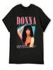 Donna Summer Ρετρό Στυλ Fan Art Σχέδιο Μπλουζάκι Κοντομάνικο T-Shirts Προσωποποιημένο Καλοκαιρινό Τοπ Unisex T-Shirt