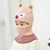 Children's Hats Autumn and Winter Girls Fleece Ear Protection Scarf Baby Winter Windproof Face Protection Integrated Wool Hat