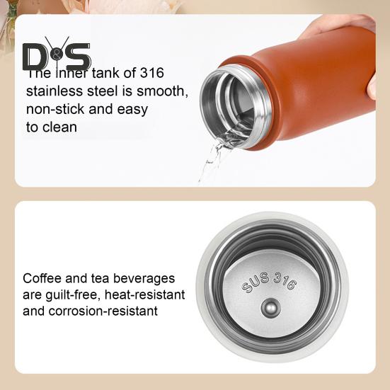 Water Bottle Insulated Cup BPA-Free Leak Resistant Easy To Clean Stainless Steel Vacuum Insulated Bottle Water Tumbler