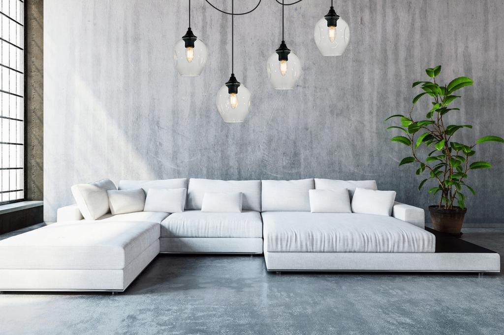 MODERN GLASS SPIDER CEILING HANGING LAMP