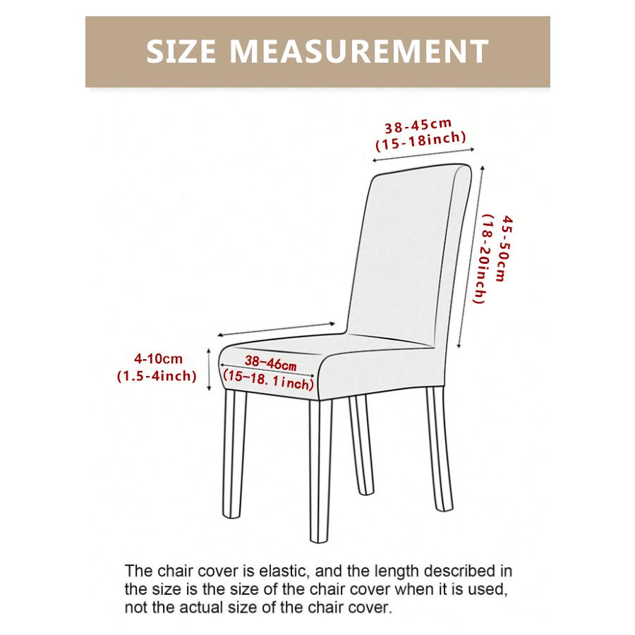 Jacquard Elastic Chair Cover for Dining Room Wedding Banquet Water Repellent Chair Protector 1/2/4 Pieces Fitted Chair Case
