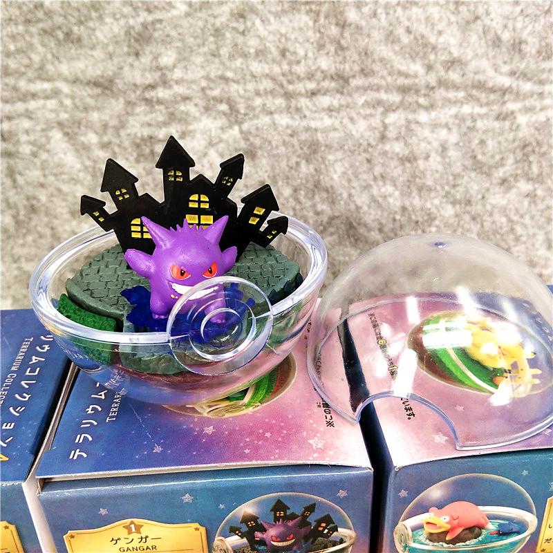 Pokemon Poke Ball Series Bind Box Toys Gengar Eevee Totodile Moltres Slowpoke Figure Model Collectible Ornaments Kids Gifts