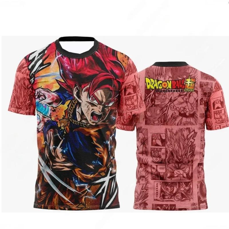 Dragon Ball Z Anime Goku Vegeta 3D Printed T-Shirt Men s Hip Hop Streetwear Casual Tee Unisex Manga Style S