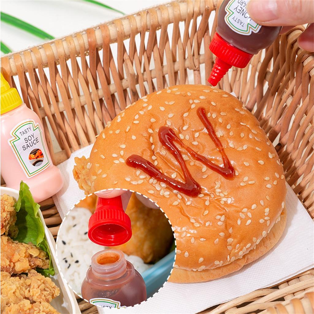 Láhve na koření, 1ks Přenosné nádobky na koření Dózy na grilování Office School Bento Box Zásobníky na kečup, med, salát