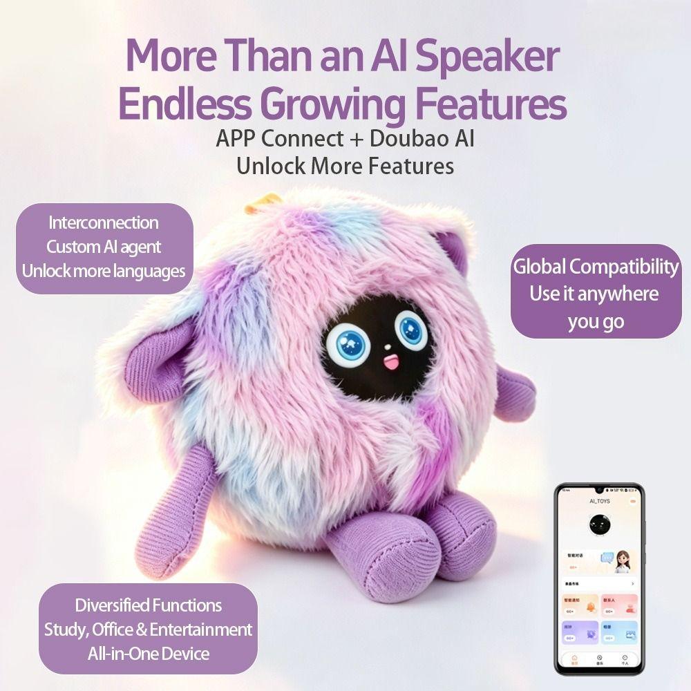 Interactive AI Companion Plush Toy Soft Emotional Companion Toy Playmate Smart Plush Toy Girls
