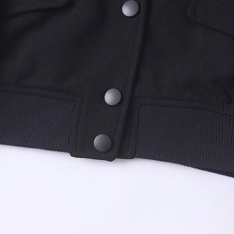 Foreign Trade European and American Single Leisure Women Women clothes Outerwear 2025 Autumn New Stand Collar Button Loose Casual All-matching Top