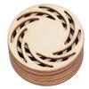 40Pcs Hollow Earrings Wood Handicraft Fashion Shop Ornaments Decorations Painting