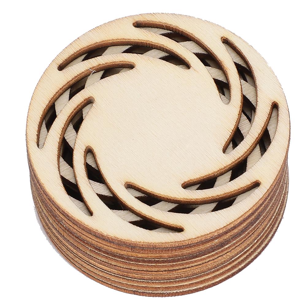 40Pcs Hollow Earrings Wood Handicraft Fashion Shop Ornaments Decorations Painting