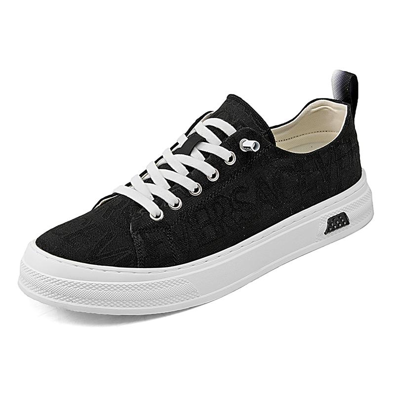 

Модная мужская обувь, парусиновые мокасины, мужские повседневные лоферы с пряжкой, мужские туфли без застежек, обувь на плоской подошве для отдыха на открытом воздухе, лето-весна 44 чёрный