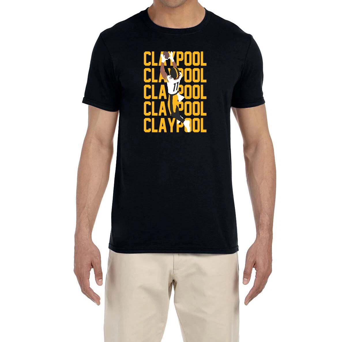 Pittsburgh Steelers Chase Claypool Text Pic T-Shirt S