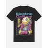 T-Shirt Grafica Elettrica Callboy per Uomo e Donna - Design Retrò Anni '80 Pop Art Neon Anime e Videogiochi con Testo Giapponese e Note Musicali, Traspirante