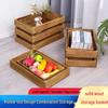 Rectangular Bamboo Bread and Pastry Display Crate