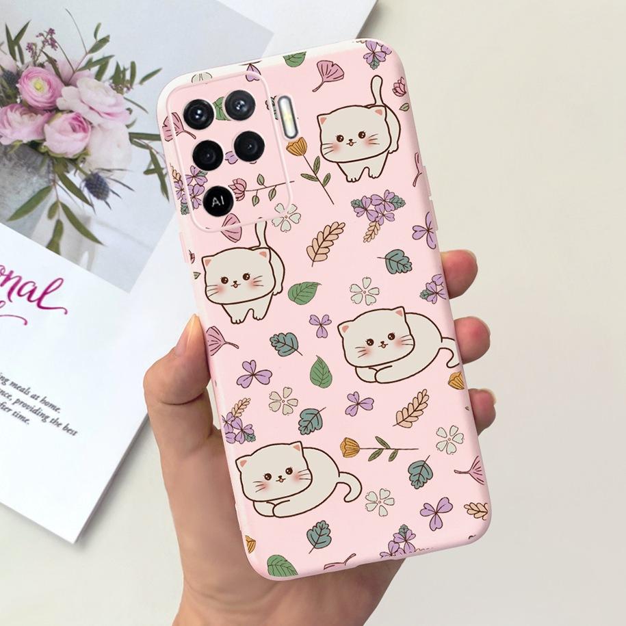 For OPPO A74 A94 Case CHP2219 CPH2203 Phone Cover Cute Duck Dinosaur Slim Matte Funda For OPPO A74 A 94 5G OPPOA74 CPH2197 Coque