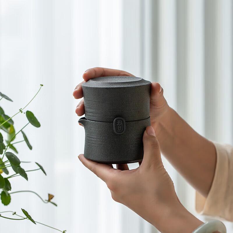 Wanqiantang Coarse Ceramic Portable Gongfu Tea Set