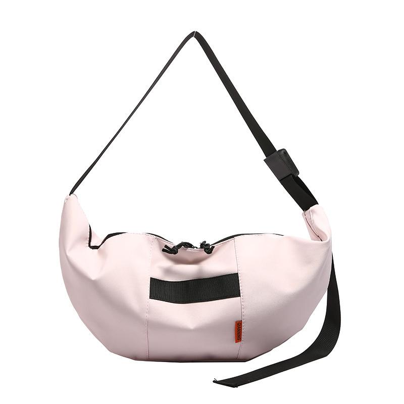 Crossbody bag large capacity Japanese and Korean girls satchel women's casual mailman bag student simple shoulder bag dumpling bag