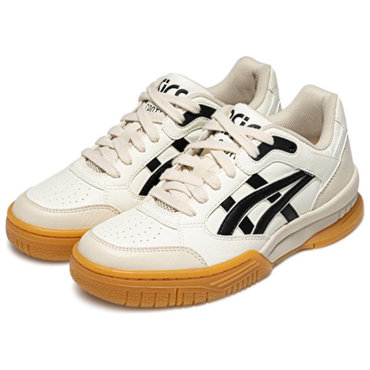 Asics Gel-Spotlyte Synthetic Leather Comfortable Durable Wear-Resistant Low-Top Retro Basketball Shoes Unisex Sneaker Beige 1203A505-103