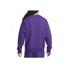 Nike Solo Swoosh Solid Logo Ribbed Crewneck Loose Sports Sweatshirt Men sweatshirt Purple DX1361-504