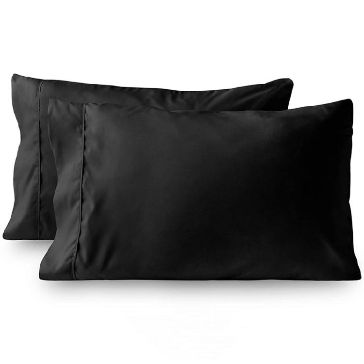 2Piece Brusheds Microfiber Queen Pillowcases Stains Resistant with Envelope Style for Bedroom Elegances