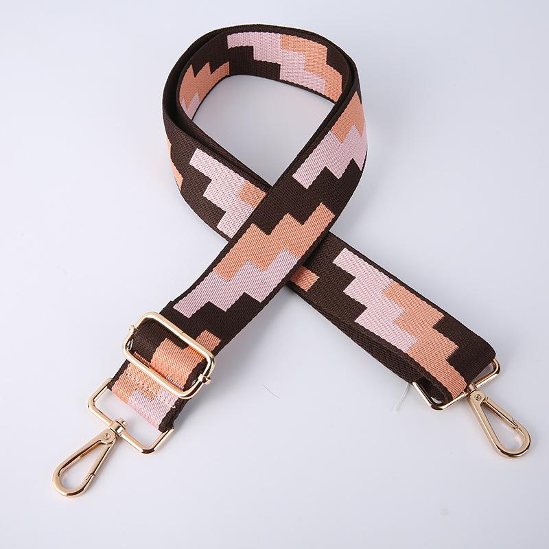Creative Fashion Square Ethnic Style Adjustable Long Shoulder Strap Crossbody Shoulder Bag Strap Bag Shoulder Strap Accessories