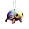 Turtle Acrylic Colorful Car Interior Pendant For Turtle Lovers Cute Cartoon Style