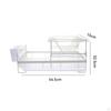 Dish Drain Rack with Tray SpaceSaving Compact Kitchenware for Apartment