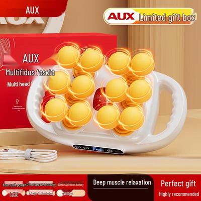 Aux Soothing Neck Massager with 12 Massage Heads CN Plug (adapter Included)