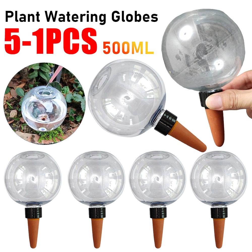 1-10PCS Self Watering Planter Balls 500ml Automatic Watering Globes Household Garden Potted Plants Flower Drip Irrigation System