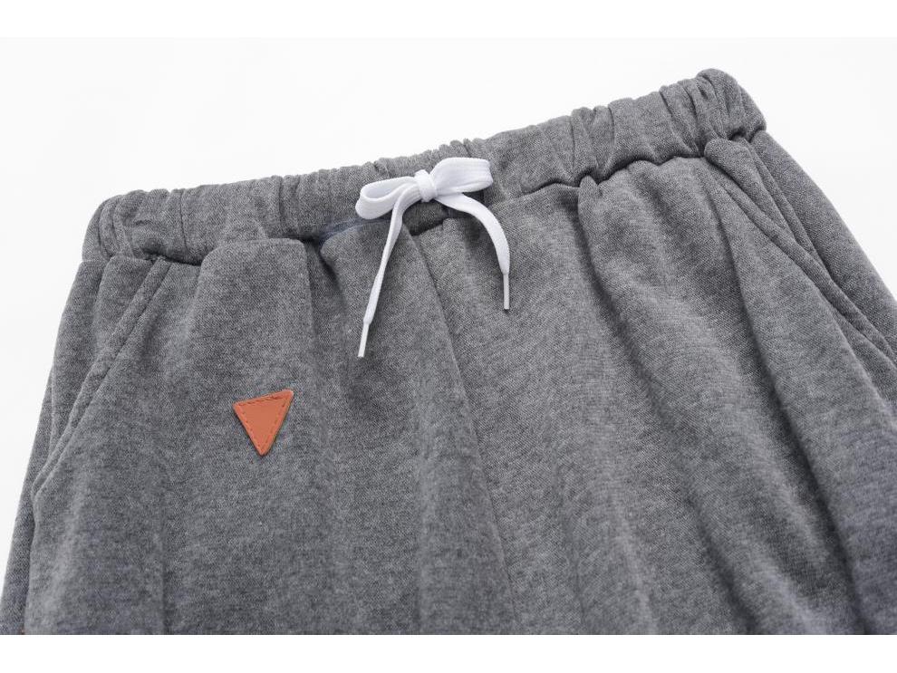 2025 Autumn/Winter Women's Fleece Fashion Leather Patch Hooded Casual Sports Set