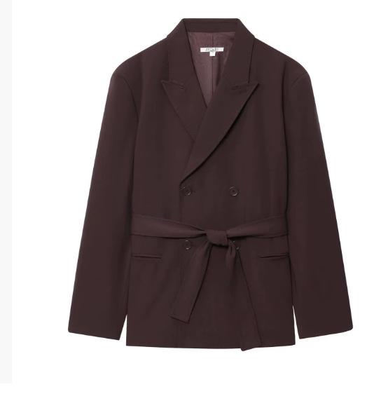 Women s clothing popular style belt decoration suit jacket + suit pants suit XS