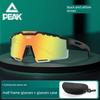 Peak Cycling Glasses, Professional Cycling Glasses for Men and Women, Goggles for Road Cycling, Night Riding, Running, Outdoor Mountaineering