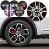 4Pcs 56mm Car Wheel Center Hub Cap Badge Logo Sticker For Mini Cooper One S JCW R55 R56 F55 F56 R57 R58 R60 Countryman Accessory