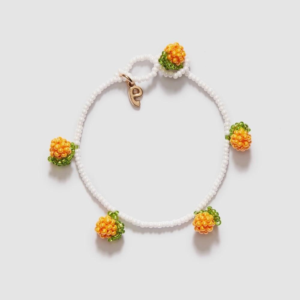 Lemon Vegetables Hand Chain Orange Strawberry Cherry Bangle Aesthetic Beaded Fruits Bracelet  Gift