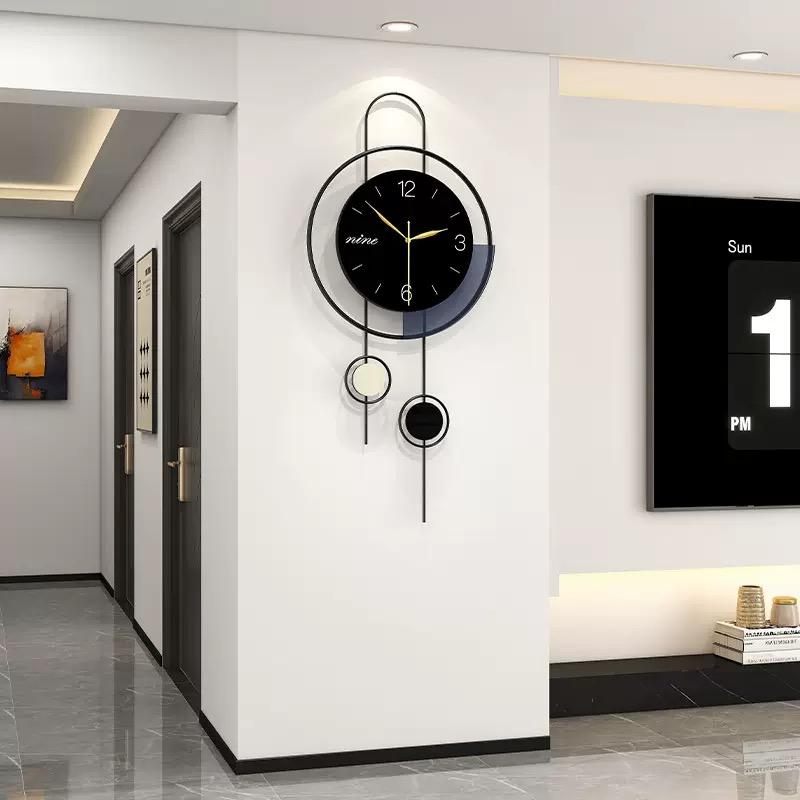 Wall Clock Living Room Light Luxury Home Decoration Clock Without Punching Simple Dining Room Silent Clock Hanging On the wall