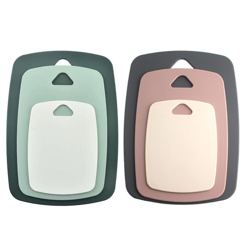 Nordic-style Kitchen Household Fruit Supplementary Food Cutting Board Double-sided Classification PP Plastic Cutting Board 3PCS