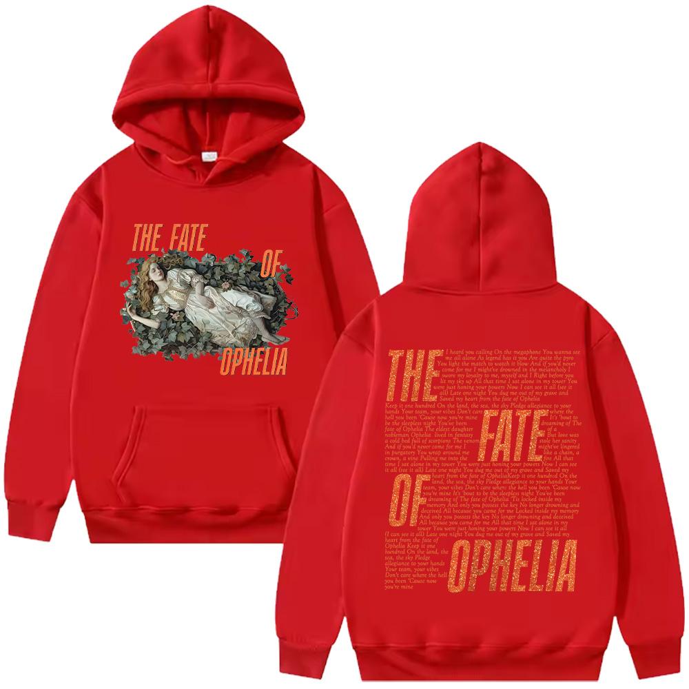 The Fate of Ophelia Lyrics Hoodie TS The Life of A Showgirl Album Graphic Clothes Women Men Fashion Retro Aesthetic Pullover Y2K