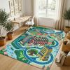 Christmas Theme Soft Crystal Velvet Rug Custom Name & Text Print Non Slip Floor Rug for Bedroom Living Room