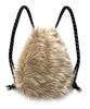 Other-Worldly Ribbon Gym Sack [Beige Fur]
