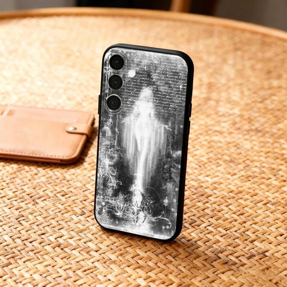 Gothic Coquette Cyber Sigilism Phone Case For Samsung A73,72,71,A52,51,40,41,A22,A32,31,A13, Soft Black Shell