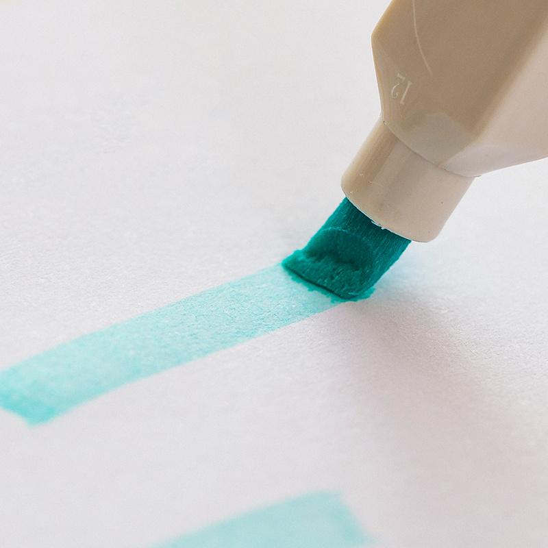 6pcs Super Soft Color Highlighter Marker Pen Set Morandi Pastel Colors Brush Tip for Drawing Paint