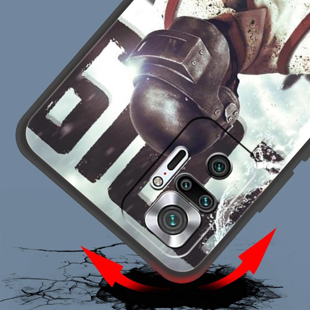 PUBG Game Phone Case For Xiaomi Redmi Note 14 13 5G 10 11 12 Pro Plus 4G 14C 13C 12C 10C Black Cover