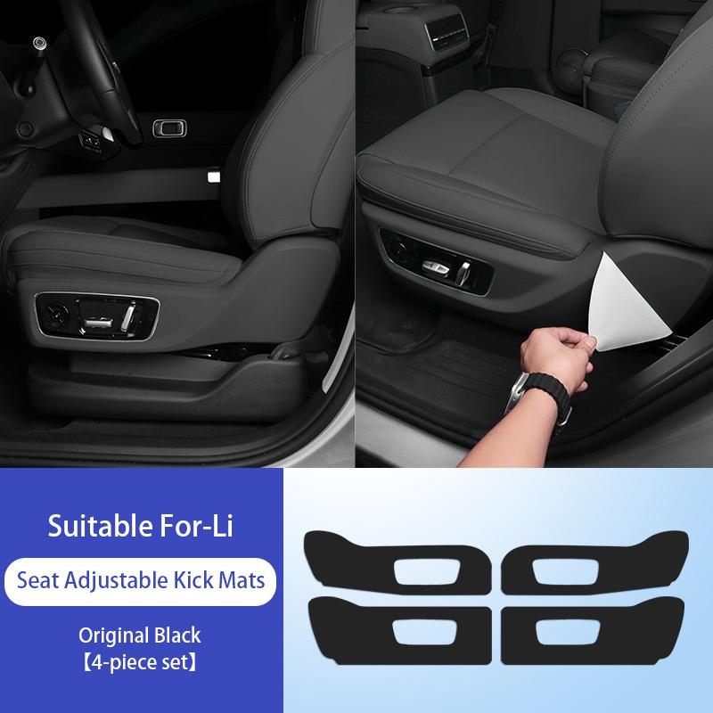 For Li Lixiang L7 L8 L9 Car Seat Adjustment Protective Sticker Ideal Leather Car Seat Adjustment Anti Kick Pads On Both Sides