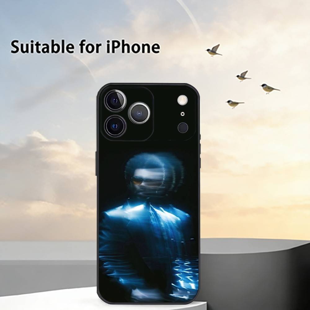 The W-Weeknd X-XO Phone Case For iPhone 17,16,15,14,13,12,11 Plus,Pro Max,XS,Soft Silicone Black Cover