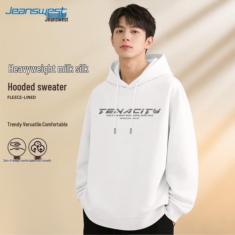 Jeanswest Men's Loose Fit Hooded Sweatshirt