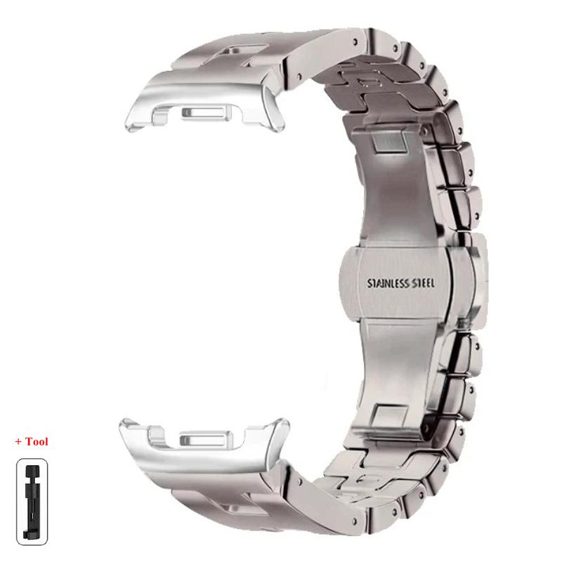 Luxury Stainless Steel Strap For Samsung Galaxy 8 40mm 44mm/8Classic 46mm Ultra(2025) Metal Band For Samsung Galaxy Watch Ultra