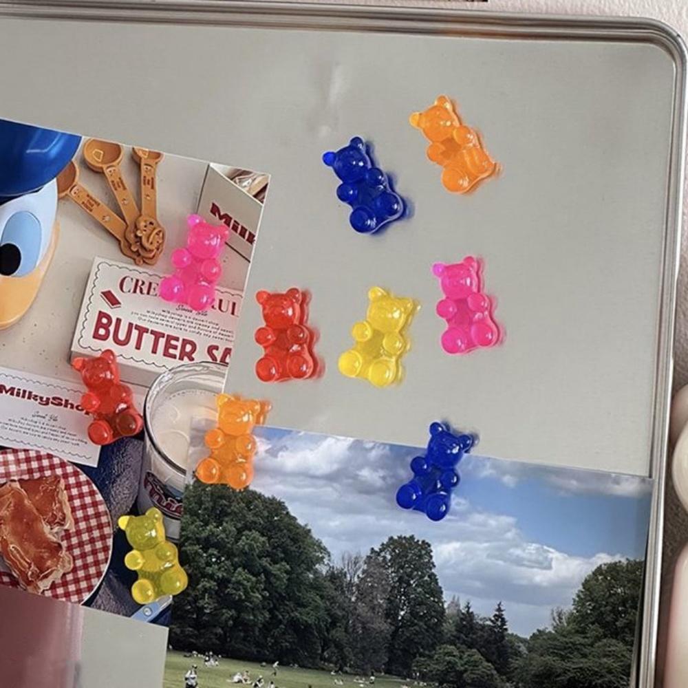 11/22 Stück Mini Bär Kühlschrankmagnete Buntes Design Aufbewahrungsschrank Dekorativ für Küche Büro Whiteboard Niedliche Deko Geschenk