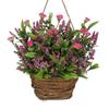 Berry Door Hanger Basket Decorative Wildflower Door Hanging Basket Wreath Exquisite Artificial Flowe