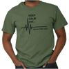 Keep Calm Funny Doctor Nurse Heartbeat Medic TShirt 100 Cotton ONeck Summer Short Sleeve Casual Unisex Tshirt Size S3XL